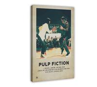 AMATWI Pulp Fiction Dance Affiche De Film Poster Canvas Poster Wall Art Decor Print Picture Paintings for Living Room Bedroom Decoration Frame-style 12x18inch(30x45cm)