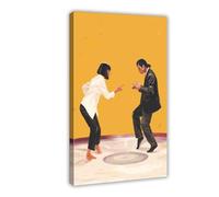 AMATWI Pulp Fiction Movie Poster 50 Canvas Poster Bedroom Decor Sports Landscape Office Room Decor Gift Frame-style 20x30inch(50x75cm)