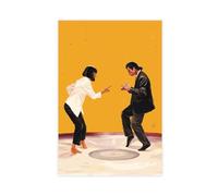 AMATWI Pulp Fiction Movie Poster 50 Canvas Poster Bedroom Decor Sports Landscape Office Room Decor Gift Unframe-style 20x30inch(50x75cm)