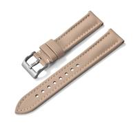 AMAUPCKCA 18-20-22mm Quality Waterproof PVC Leather Watch Strap Quick Release Fabric Sport Watchband Sailcloth Wristband For Divers Watch(Beige-Silver Buckle,18mm)