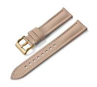 AMAUPCKCA 18-20-22mm Quality Waterproof PVC Leather Watch Strap Quick Release Fabric Sport Watchband Sailcloth Wristband For Divers Watch(Beige-Gold Buckle,18mm)