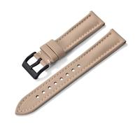 AMAUPCKCA 18-20-22mm Quality Waterproof PVC Leather Watch Strap Quick Release Fabric Sport Watchband Sailcloth Wristband For Divers Watch(Beige-Black Buckle,20mm)