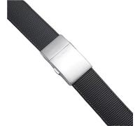 AMAUPCKCA 21mm Replacement Bands For Longines HydroConquest Rubber Watch Strap Folding Buckle Sport Diving Watch Bracelet Accessories(BLACK)