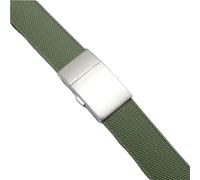 AMAUPCKCA 21mm Replacement Bands For Longines HydroConquest Rubber Watch Strap Folding Buckle Sport Diving Watch Bracelet Accessories(Green-Silver Buckle)