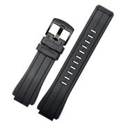 AMAUPCKCA 24 * 16mm Silicone Rubber Bracelet Watchband For Timex Watches T2N738 T2N739 T2N720 T2N721 T49706 Watch Band Sports Fashion Strap(Black bk)