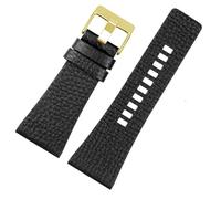 AMAUPCKCA 24mm 26mm 28mm 30mm 32mm Soft Cowhide Strapfor Diesel Watch Dz4323 Dz4318 Dz4329/ Friday Series Large Size Cowhide Strap(Litchi black gK,32mm)