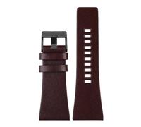 AMAUPCKCA 24mm 26mm 28mm 30mm 32mm Soft Cowhide Strapfor Diesel Watch Dz4323 Dz4318 Dz4329/ Friday Series Large Size Cowhide Strap(Dark Brown bk,32mm)