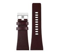 AMAUPCKCA 24mm 26mm 28mm 30mm 32mm Soft Cowhide Strapfor Diesel Watch Dz4323 Dz4318 Dz4329/ Friday Series Large Size Cowhide Strap(Dark Brown sk,32mm)