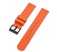 AMAUPCKCA FPM/FKM Watch Strap 18mm 20mm 22mm Fluoro Rubber Quick Release Watchbands For Each Brand Traditional Watch(Orange Black,20mm)