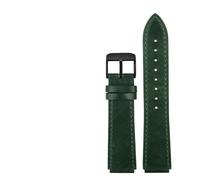 AMAUPCKCA Retro Genuine Leather Watchband For Casio A158W A168 / F91w / AE-1200WHD/A158/A159/A169/AE1200 Vintage Watch Bracelet Strap(Green bk)