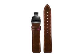 AMAUPCKCA Retro Genuine Leather Watchband For Casio A158W A168 / F91w / AE-1200WHD/A158/A159/A169/AE1200 Vintage Watch Bracelet Strap(Brown black)