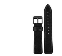 AMAUPCKCA Retro Genuine Leather Watchband For Casio A158W A168 / F91w / AE-1200WHD/A158/A159/A169/AE1200 Vintage Watch Bracelet Strap(Black bk)