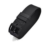 AMAUPCKCA Rubber Watch Strap 20mm 21mm 22mm Ribbed Military Style Watchband Single Pass Waterproof Silicone Watch Bands(Black-Black Buckle,20mm)