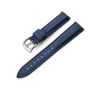 AMAUPCKCA Sailcloth Watch Strap PVC Nylon Watch Strap 18mm 19mm 20mm 22mm Watchband Quick Release Sport Wristband Accessories(Blue Silver,20mm)