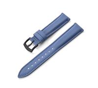 AMAUPCKCA Sailcloth Watch Strap PVC Nylon Watch Strap 18mm 19mm 20mm 22mm Watchband Quick Release Sport Wristband Accessories(Light Blue Black,22mm)