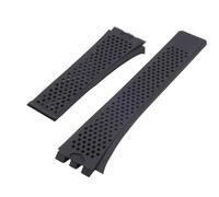 AMAUPCKCA Silicone Watch Band For TAG HEUER Carrera Series Watch Strap For Men's Concave Convex Interface Watchband Black Bracelet 22MM(Black-no buckle)