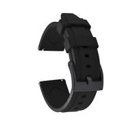 AMAUPCKCA Unisex Classic Quick Release Fluororubber Watch Bands 18-19-20-21-22-23-24mm Rubber Watch Strap Sport Diving Wristband For Seiko(Black-Black Buckle,23mm)