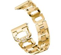 AMAUPCKCA Women Diamond Metal Strap For HUAWEI WATCH GT 3 46mm 42mm Belt Bracelet 44mm 40mm For HONOR Magic 20/22mm Stainless Steel Band Wrist(Gold,For HUAWEI GT2 42mm)