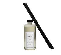 Amaura London Eco Luxury Reed Diffuser Refill for Home - Home Fragrance Refills Infused With Essential Oil Blends Plus 5 Thick Cotton Fibre Reeds - 200ml (Ignite | Oud and Geranium)