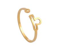 Amaxer 12 Zodiac Signs Constellation Ring Stainless Steel Astrology Horoscope Adjustable Finger Ring Band Jewelry for Women Open Stackable Rings, Stainless Steel, No Gemstone