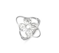 Amaxer Four Leaf Clover Ring for Women Stainless Steel Celtic Knot Irish Leaves Charm St. Patrick'S Day Good Luck Jewelry, Stainless Steel, No Gemstone