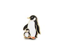 Amaxer Parent-Child Penguin Enamel Decor Pin Stainless Steel Cute Decorative for Lapel Backpacks Jackets Hats Family Outing Zoo Visit Accessory