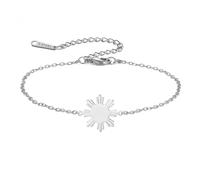 Amaxer Philippine Sun Araw Bracelet (Silver)