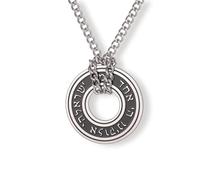 Amaxer Shema Yisrael Adjustable Necklace for Unisex Stainless Steel Hebrew Kabbalah Blessing Jewish Religious Jewelry, Medium, Stainless Steel, No Gemstone