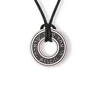 Amaxer Shema Yisrael Adjustable Necklace for Unisex Stainless Steel Hebrew Pendant Kabbalah Blessing Jewish Religious Rope Chain Jewelry, Medium, Stainless Steel, No Gemstone