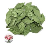 Amaxiu 150 Pcs Green Fake Leaves, Faux Single Leaf Artificial Leaves for DIY Craft Fake Leaf Decoration for crafting Home Wedding Party Decoration, 6.5x3cm