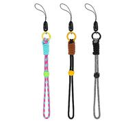 Amaxiu 3pcs Hand Wrist Strap Lanyard, Mixed Colored Nylon Wrist Lanyards, Adjustable Phone Wrist Straps, 10.2" Wrist Strings for Cameras, USB Flash Drives, Keys, Keychains, ID Name Tag, Wallet