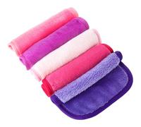 Amaxiu 5Pcs Makeup Remover Cloths, Microfiber Reusable Fast Drying Washcloth Face Towels for Women Face Wash Cloth for Sensitive Skin Daily Travel Eye Skincare(A)