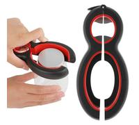 Amaxiu 6 in 1 Multi Opener, All in One Bottle Opener Can Beer Soda Jar Opener Twist Off Lid Tool Open Sesame Can Opener for Kitchen Cooking Seniors Children