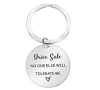 Amaxiu Drive Safe Keychain Gifts for Boyfriend Birthday Gifts for Men Dad Key Chain Gifts for Husband Father Keychain Gifts for Him New Driver Gifts