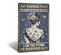 Amaxiu Inspirational Quote Wall Art, Boho Decor Tin Sign Motivational Words