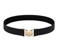 Amaxiu Women Elastic Belt, Stretch Invisible Belts Ladies Skinny Waist Belt Stretchy Thin Waistband for Dresses Jeans(Black)