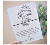 Amaya Rose Ltd Women's Always There For You Wish Bracelet Gift Friend Mum Star Charm in Beige | Size: Standard Amaya Rose Ltd Beige Standard