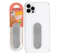 AMAYO Grip - Das Original! Smartphone Finger Holder - Mobile Phone Grip Mobile Phone Ring (Silver)