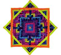 AMAZEABLES Star Air Flow Star, Spinning Cloth Flowstar, Dapo Star, Perfect for Juggling and Flow Arts, Portable and Durable (Neon Maze)