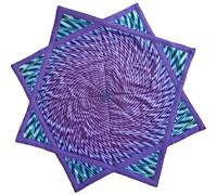 AMAZEABLES Star Air Flow Star, Spinning Cloth Flowstar, Perfect for Juggling and Flow Arts, Portable and Durable (Violet)
