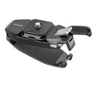 AMAZEAR Camera Backpack Clip for DSLR, Upgraded One-Handed Operation Bag Strap Belt Clip with Quick Release Plate Mount for Canon Nikon Sony Fuji Go-Pro Action Cam with Safety Latch,V2