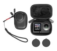 AMAZEAR Carry Case for DJI OSMO Action 6 Accessories, Action6 Portable and Compact Travel Bag Hard Leather Case with Soft Inner for Protection, Organization, and Storage, Black