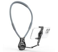 AMAZEAR Hands-Free Neck Mount for Phone & Action Camera - Adjustable Neckband Holder for iPhone, Android, POV Vlog Recording with Secure QR Magnetic Base, Elastic Anti-Shake Chest Strap