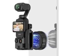 AMAZEAR Magnetic Mount and Suction Car Holder Combo for DJI OSMO Pocket 3 Accessories Superb Strong Adsorption Power Magnet Clamp and Base Stand for Mirror, Glass, Tile, Metal, Black