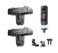 AMAZEAR Magnetic Quick-Release Mount for Insta360 X6/X5 (2 Pack), Black