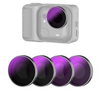 AMAZEAR ND/PL Filters Set for Insta360 GO Ultra Accessories (4 Pack), Insta 360 Go-Ultra Neutral Density & Polarization Lens Filter 2-in-1 Optical Glass, Screw-in Replace Original Lens