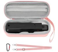 AMAZEAR Portable Carry Case for Insta360 Luna Ultra Accessories, Pink | Insta 360 Luna Ultra Pro Standard Bundle Accessories Travel Bag with Shoulder Strap for Storage, Organization, Protection