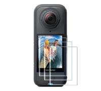 AMAZEAR Screen Protector for Insta360 X4 Air Accessories (3 Pack), Insta 360 X4 Air Tempered Glass LCD Display Film Screen Protective Cover, Ultra HD, 9H Hardness, Scratch Resistant
