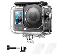 AMAZEAR Waterproof Diving Case for DJI OSMO Action 6 Accessories, Action6 Pro 60M/200FT Dive Housing for Deep-Sea Water Sports, Snorkeling, In-Water, Hard Shell, Compact Design, Clear