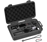 AMAZEAR Waterproof Hard Case Compatible with DJI OSMO Pocket 4, Pocket4 Creator Combo Accessories Small Hard Shell Cover Travel Box for Carrying, Protection, Storage, Organization, Black